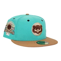 Chicago Cubs Aqua and Tan "215 Aux Pack" 1990 ASG Patch Pink UV New Era 59Fifty Fitted Hat