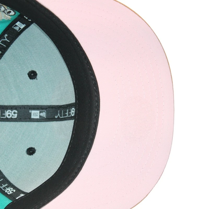 Chicago Cubs Aqua and Tan "215 Aux Pack" 1990 ASG Patch Pink UV New Era 59Fifty Fitted Hat