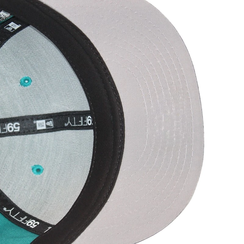 Philadelphia Phillies Teal and Black "215 Aux Pack" Veterans Stadium Patch Gray UV New Era 59Fifty Fitted Hat