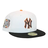 New York Yankees White and Black "215 Aux Pack" Subway Series Patch Gray UV Era 59Fifty Fitted Hat