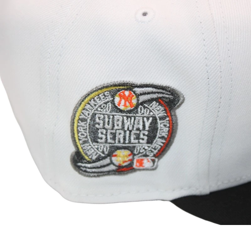 New York Yankees White and Black "215 Aux Pack" Subway Series Patch Gray UV Era 59Fifty Fitted Hat