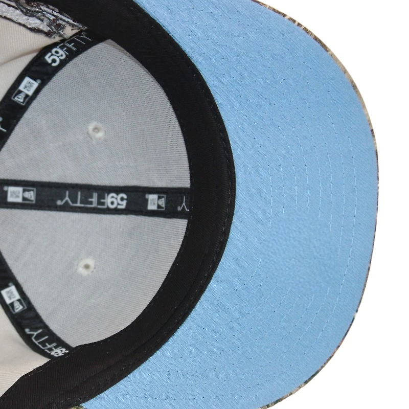Miami Marlins Stone and Realtree Edge "215 Aux Pack" 10th Anniversary Patch Icy Blue UV New Era 59Fifty Fitted Hat