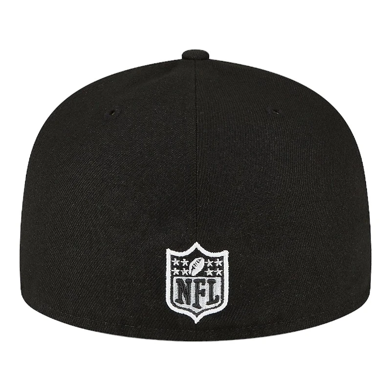 Dallas Cowboys Black and White Super Bowl XXVII NFL New Era 59FIFTY Fitted Hat