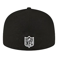 Dallas Cowboys Black and White Super Bowl XXVII NFL New Era 59FIFTY Fitted Hat