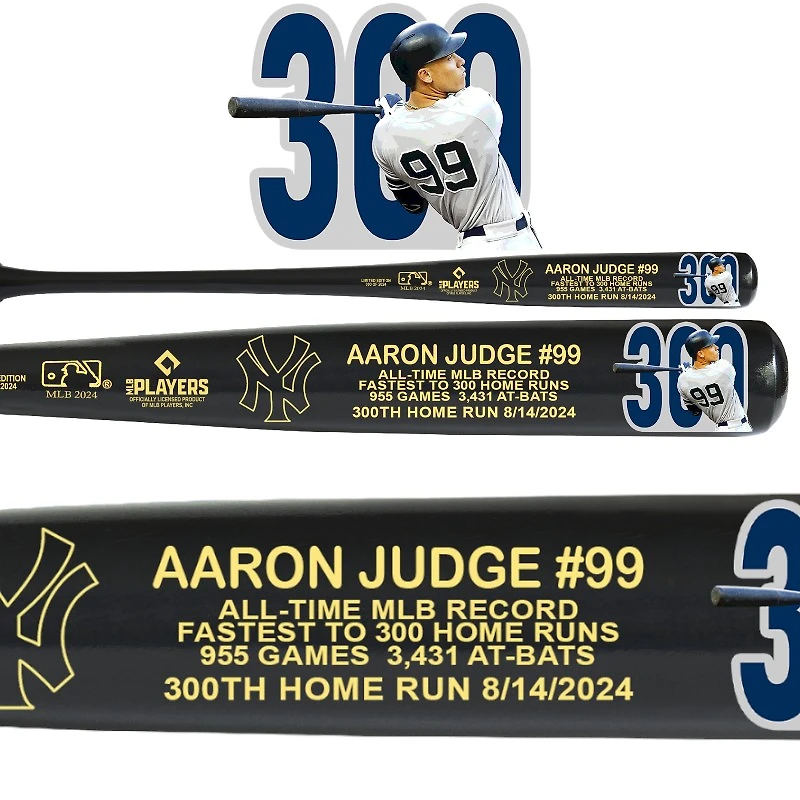 Aaron Judge Fastest to 300 Career Home Runs Maple Art Bat