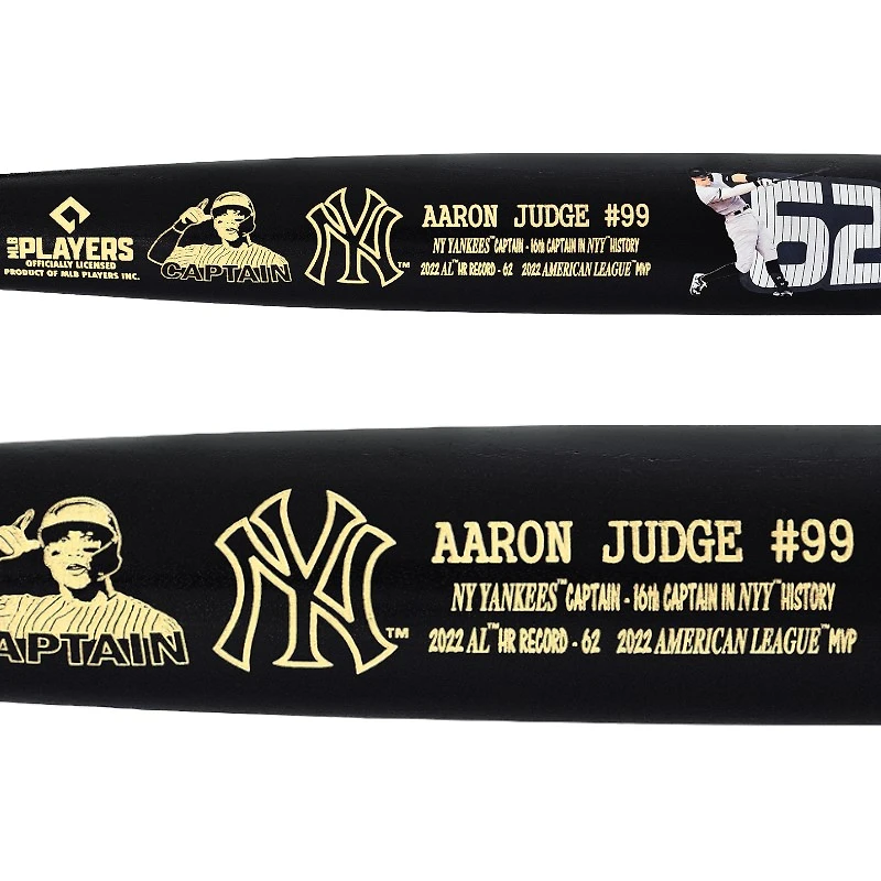 Aaron Judge Big Time Bats NY Yankee Captain Black Art Bat