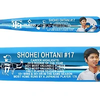 Shohei Ohtani Big Time Bats Career Highlights LAD Chrome Splash Bat