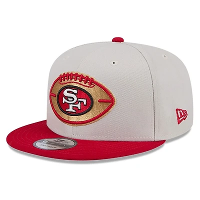 San Francisco 49ers 2024 Sideline Historic Stone Gray New Era 9FIFTY Snapback Hat