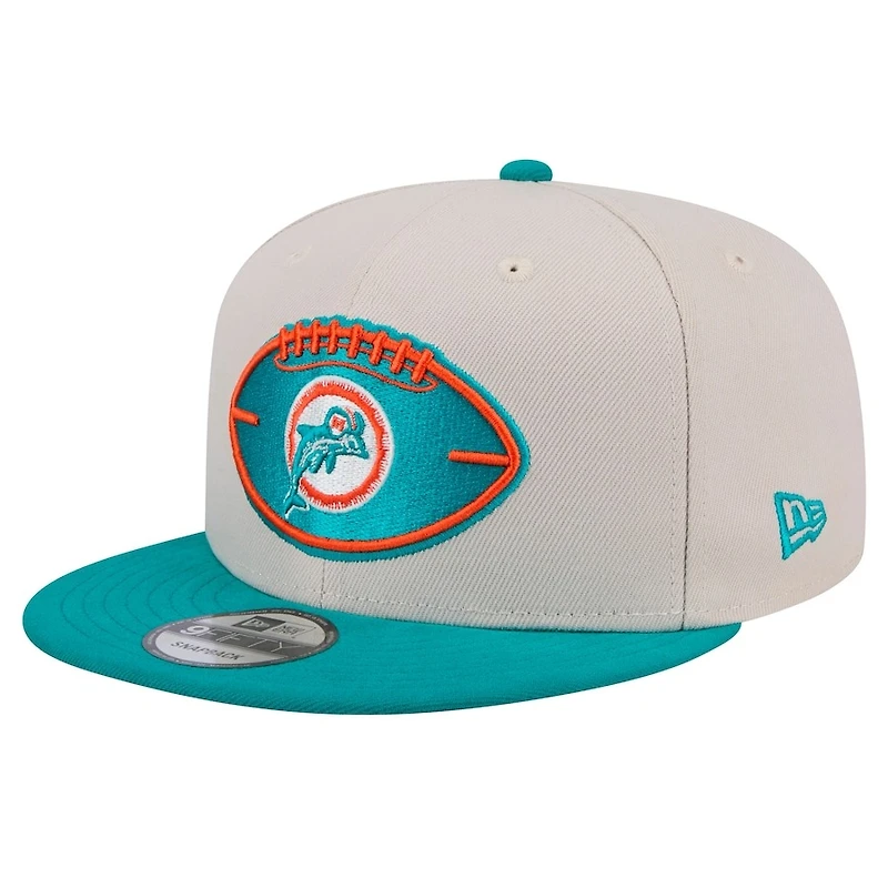 Miami Dolphins 2024 Sideline Historic Stone Gray New Era 9FIFTY Snapback Hat