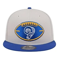 Los Angeles Rams 2024 Sideline Historic Stone Gray New Era 9FIFTY Snapback Hat