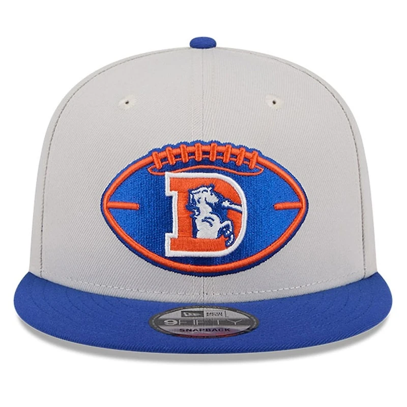 Denver Broncos 2024 Sideline Historic Stone Gray New Era 9FIFTY Snapback Hat