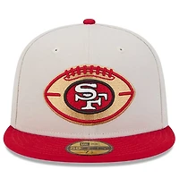 San Francisco 49ers 2024 Sideline Historic Stone Gray New Era 59FIFTY Fitted Hat