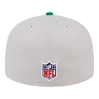Philadelphia Eagles 2024 Sideline Historic Stone Gray New Era 59FIFTY Fitted Hat
