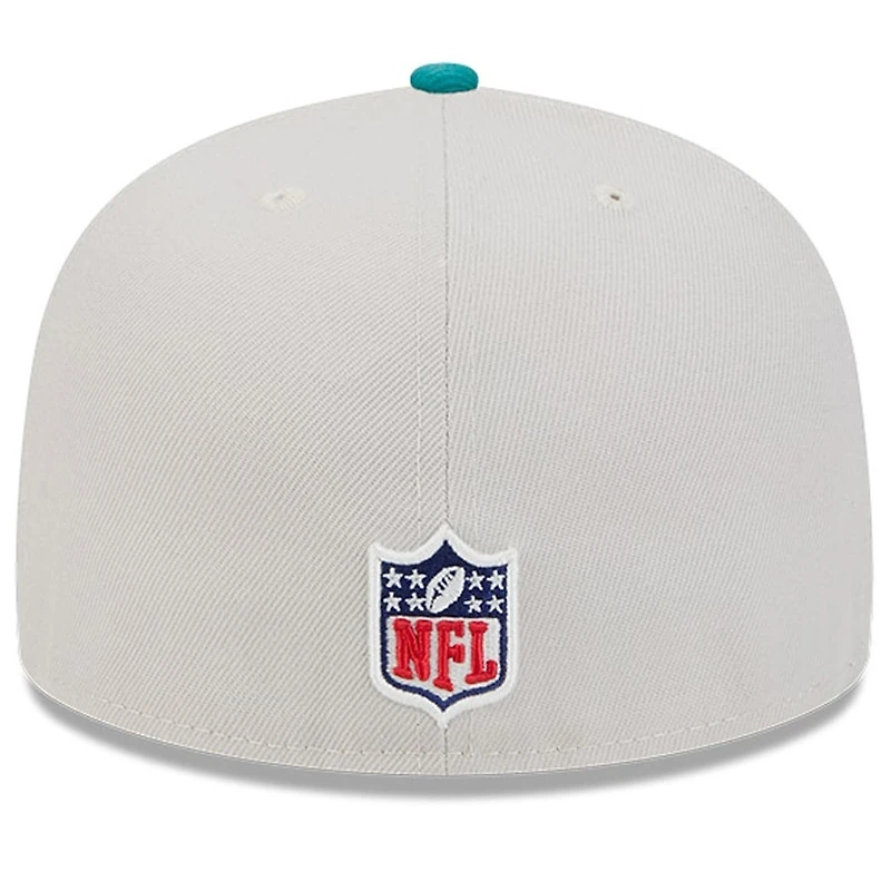 Miami Dolphins 2024 Sideline Historic Stone Gray New Era 59FIFTY Fitted Hat
