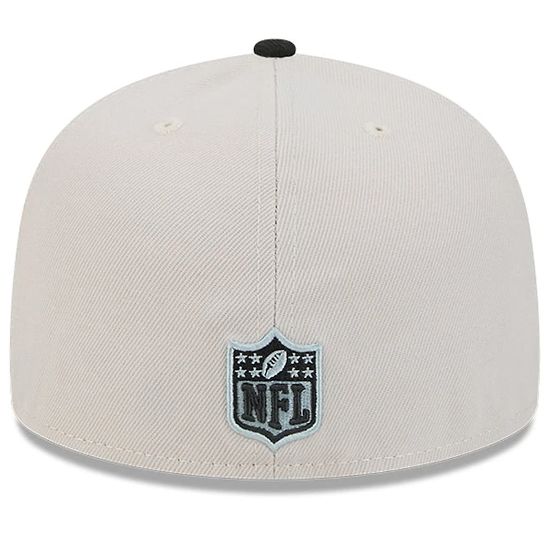 Las Vegas Raiders 2024 Sideline Historic Stone Gray New Era 59FIFTY Fitted Hat