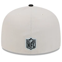 Las Vegas Raiders 2024 Sideline Historic Stone Gray New Era 59FIFTY Fitted Hat