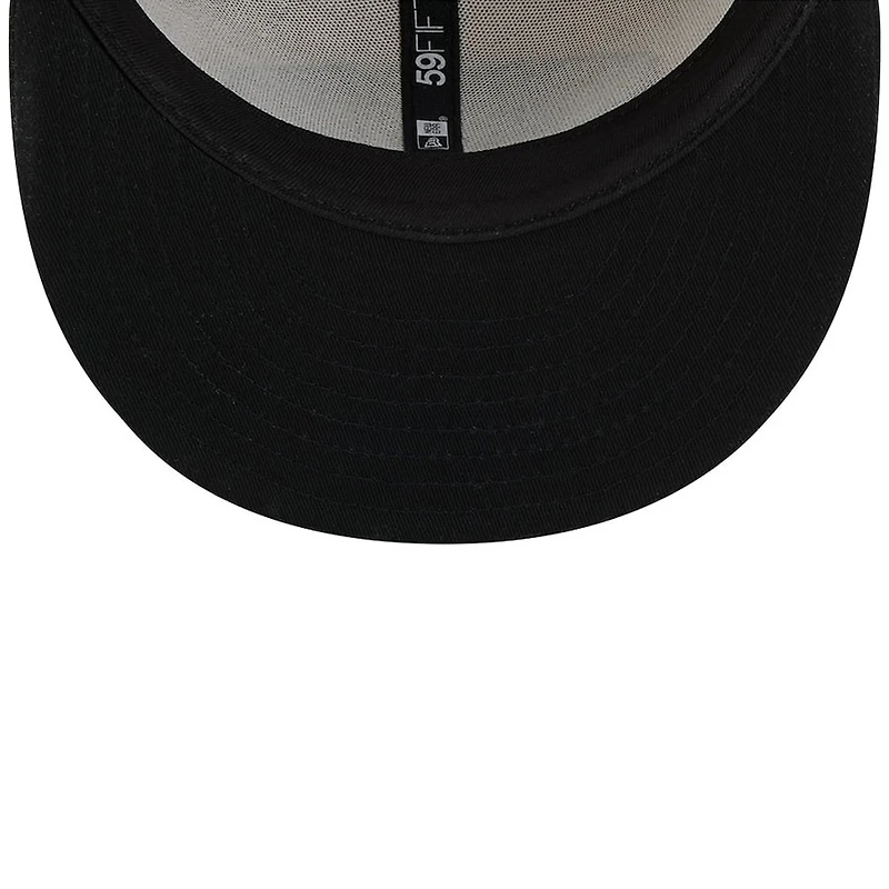 Las Vegas Raiders 2024 Sideline Historic Stone Gray New Era 59FIFTY Fitted Hat