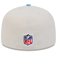 Houston Oilers 2024 Sideline Historic Stone Gray New Era 59FIFTY Fitted Hat