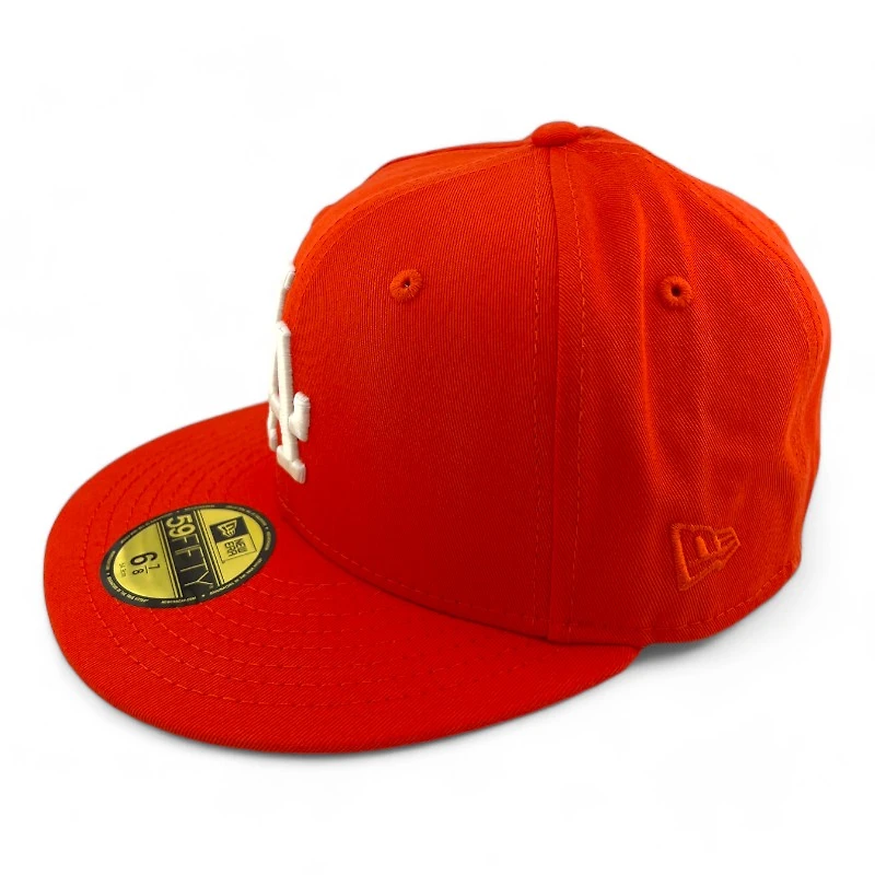 Los Angeles Dodgers Orange "Icy Pack" 60th Anniversary Patch Icy Blue UV New Era 59FIFTY Fitted Hat