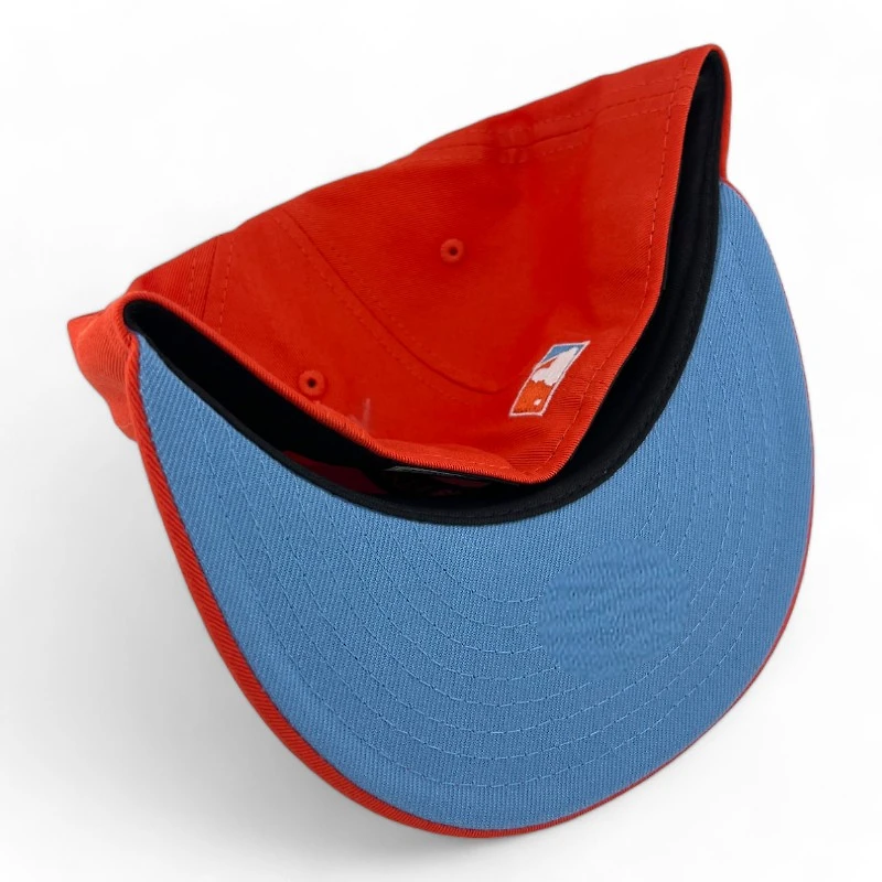 Los Angeles Dodgers Orange "Icy Pack" 60th Anniversary Patch Icy Blue UV New Era 59FIFTY Fitted Hat