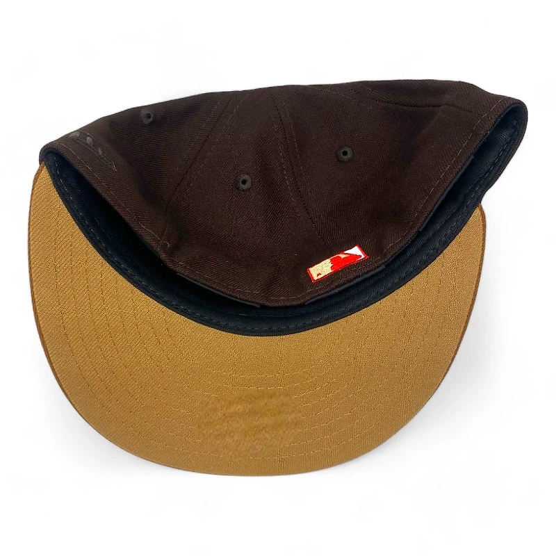 Kansas City Royals Brown Two Tone 50th Anniversary Patch Light UV New Era 59FIFTY Fitted Hat