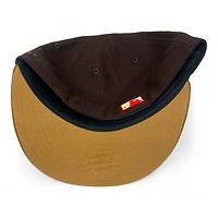 Kansas City Royals Brown Two Tone 50th Anniversary Patch Light UV New Era 59FIFTY Fitted Hat