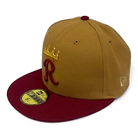 Kansas City Royals Brown and Maroon 2012 ASG Patch Green UV New Era 59FIFTY Fitted Hat