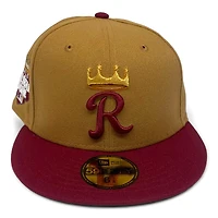 Kansas City Royals Brown and Maroon 2012 ASG Patch Green UV New Era 59FIFTY Fitted Hat