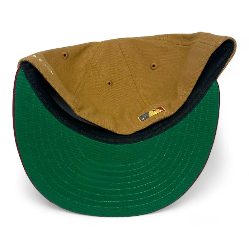 Kansas City Royals Brown and Maroon 2012 ASG Patch Green UV New Era 59FIFTY Fitted Hat