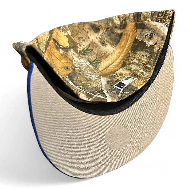 Los Angeles Dodgers Royal Blue and Realtree Upside Down LA 40th Anniversary Patch Gray UV New Era 59FIFTY Fitted Hat