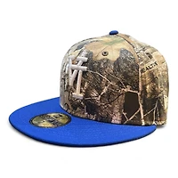 Los Angeles Dodgers Royal Blue and Realtree Upside Down LA 40th Anniversary Patch Gray UV New Era 59FIFTY Fitted Hat