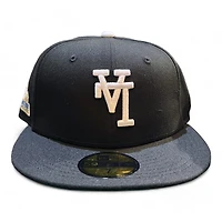 Los Angeles Dodgers Black Upside Down LA First WS Patch Green UV New Era 59FIFTY Fitted Hat