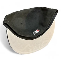 Los Angeles Dodgers Black Upside Down LA Shooting Ball Patch Gray UV New Era 59FIFTY Fitted Hat