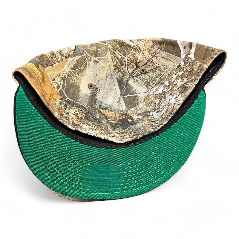 Los Angeles Dodgers Realtree and Black Upside Down LA Side Batty Green UV New Era 59FIFTY Fitted Hat