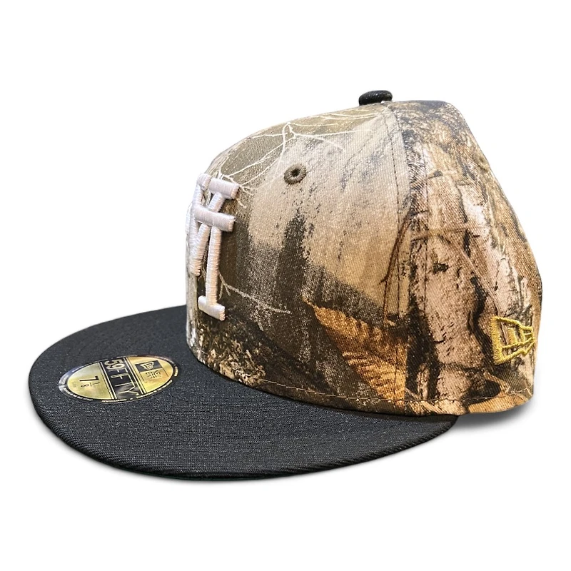 Los Angeles Dodgers Realtree and Black Upside Down LA Side Batty Green UV New Era 59FIFTY Fitted Hat