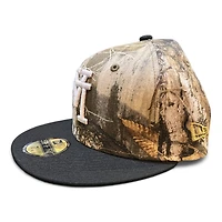 Los Angeles Dodgers Realtree and Black Upside Down LA Side Batty Green UV New Era 59FIFTY Fitted Hat