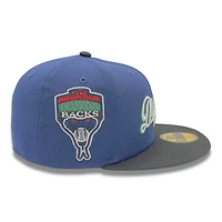 Arizona Diamondbacks Blue and Black 1998 Inaugural Patch Pink UV New Era 59FIFTY Fitted Hat