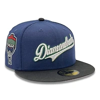 Arizona Diamondbacks Blue and Black 1998 Inaugural Patch Pink UV New Era 59FIFTY Fitted Hat