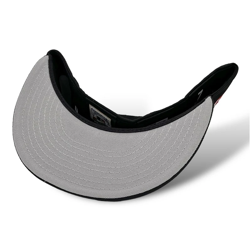 New York Mets Black and Red Metallic Subway Series Patch Gray UV Era 59FIFTY Fitted Hat