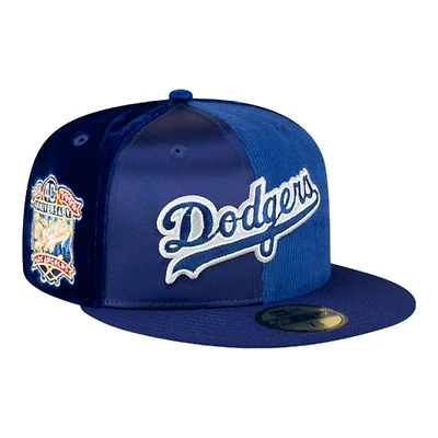 Los Angeles Dodgers Royal Fab Pinwheel 40th Anniversary Patch Gray UV 59FIFTY Fitted Hat
