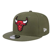 Chicago Bulls Olive Green Basic NBA New Era 9FIFTY Snapback Hat
