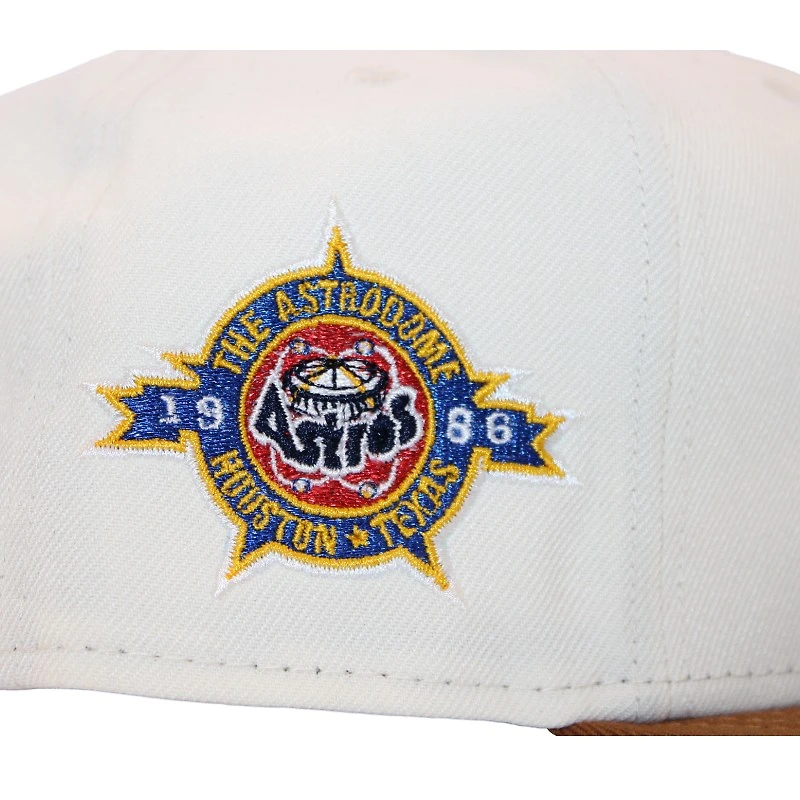 Houston Astros Cream and Peanut "FHM FittedHat Pack" 1986 Astrodome Patch Gray UV New Era 59Fifty Fitted Hat