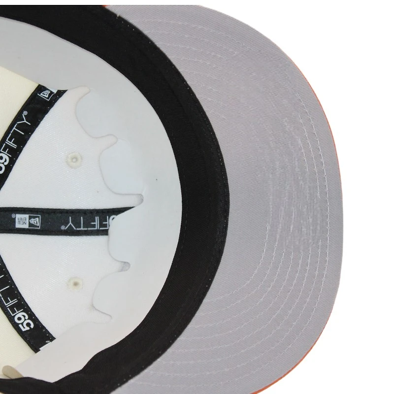 Miami Marlins Cream and Burnt Orange "FHN FittedHat Pack" 10th Anniversary Patch Gray UV New Era 59Fifty Fitted Hat