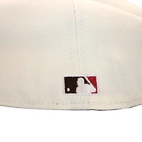 Los Angeles Angels Cream and Brown "FHM DPM FittedHat Pack" 50th Anniversary Patch Gray UV New Era 59Fifty Fitted Hat