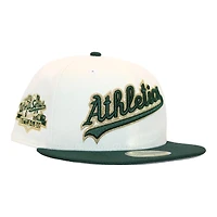 Oakland Athletics Cream and Green "FHN DPM FittedHat Pack" 1989 Battle of The Bay Patch Gray UV New Era 59Fifty Fitted Hat