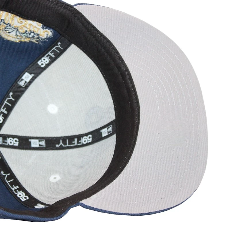 Milwaukee Brewers Navy "FHN DPM FittedHat Pack" 2002 ASG Patch Gray UV New Era 59Fifty Fitted Hat