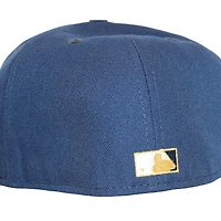 Milwaukee Brewers Navy "FHN DPM FittedHat Pack" 2002 ASG Patch Gray UV New Era 59Fifty Fitted Hat