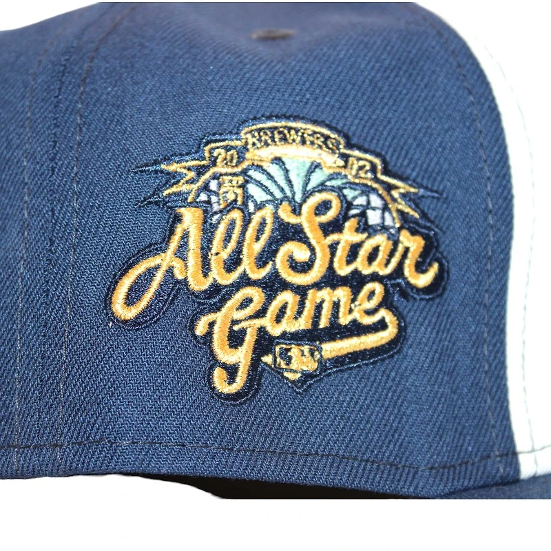 Milwaukee Brewers Navy "FHN DPM FittedHat Pack" 2002 ASG Patch Gray UV New Era 59Fifty Fitted Hat