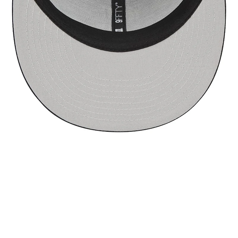 St. Louis Cardinals Black and White Trucker Mesh Back New Era 9FIFTY Snapback Hat