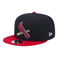 St. Louis Cardinals Navy and Red New Era 9FIFTY Snapback Hat